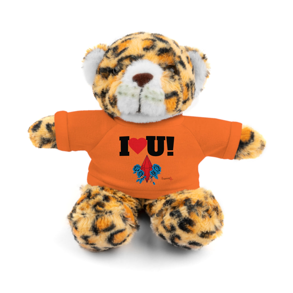 Plush Bear with Branded Tee – Red Diamond and Blue Roses Teddy