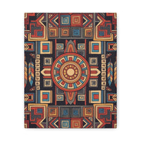Southwestern Geometric Canvas Art — Tribal Mandala Wall Decor