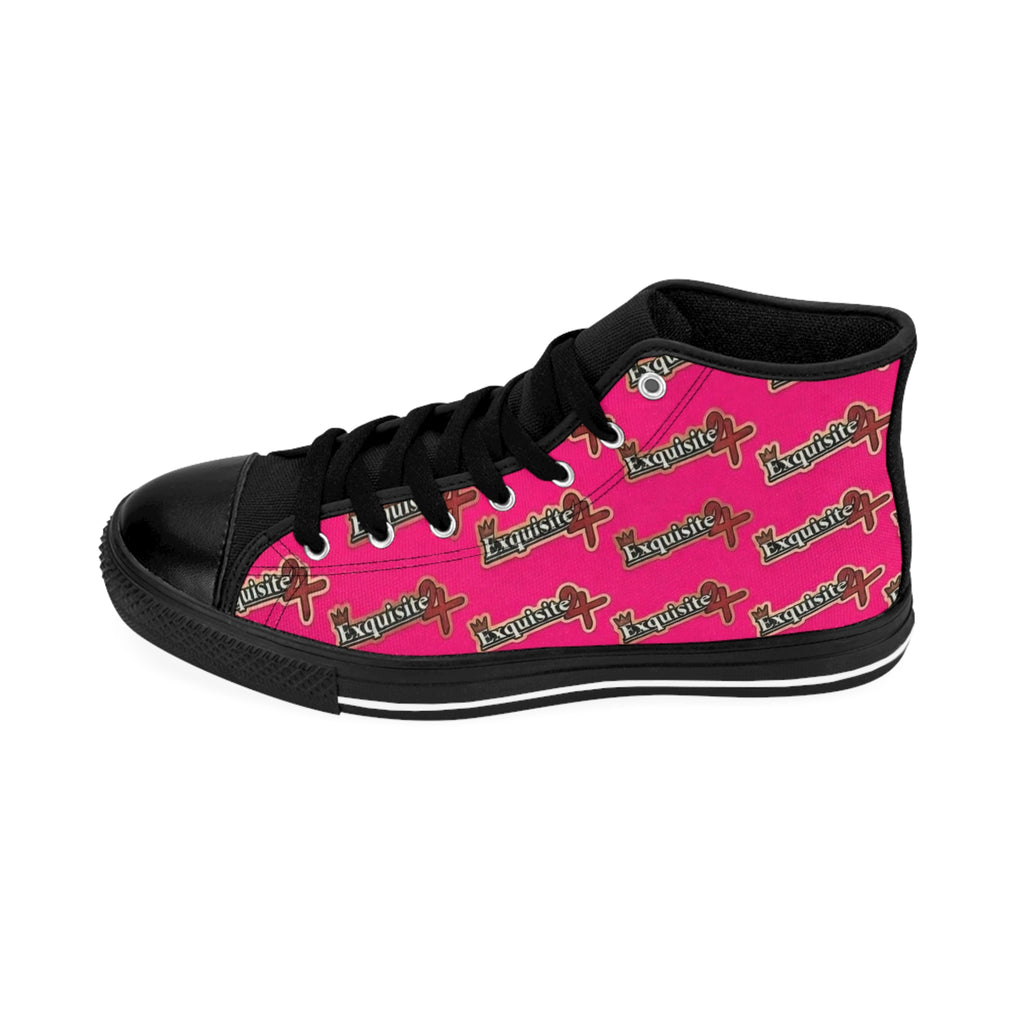 Pink 'Exquisite 24’ High-Top Sneakers — Women's Patterned Classic Shoes