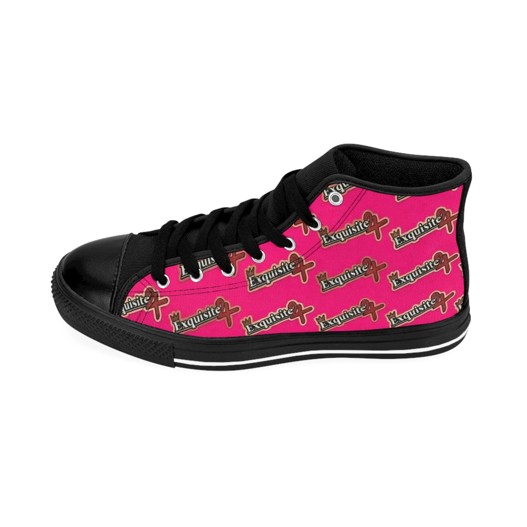 Pink 'Exquisite 24’ High-Top Sneakers — Women's Patterned Classic Shoes