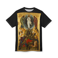 Ascension Icon T‑Shirt — Byzantine Religious Art AOP Tee