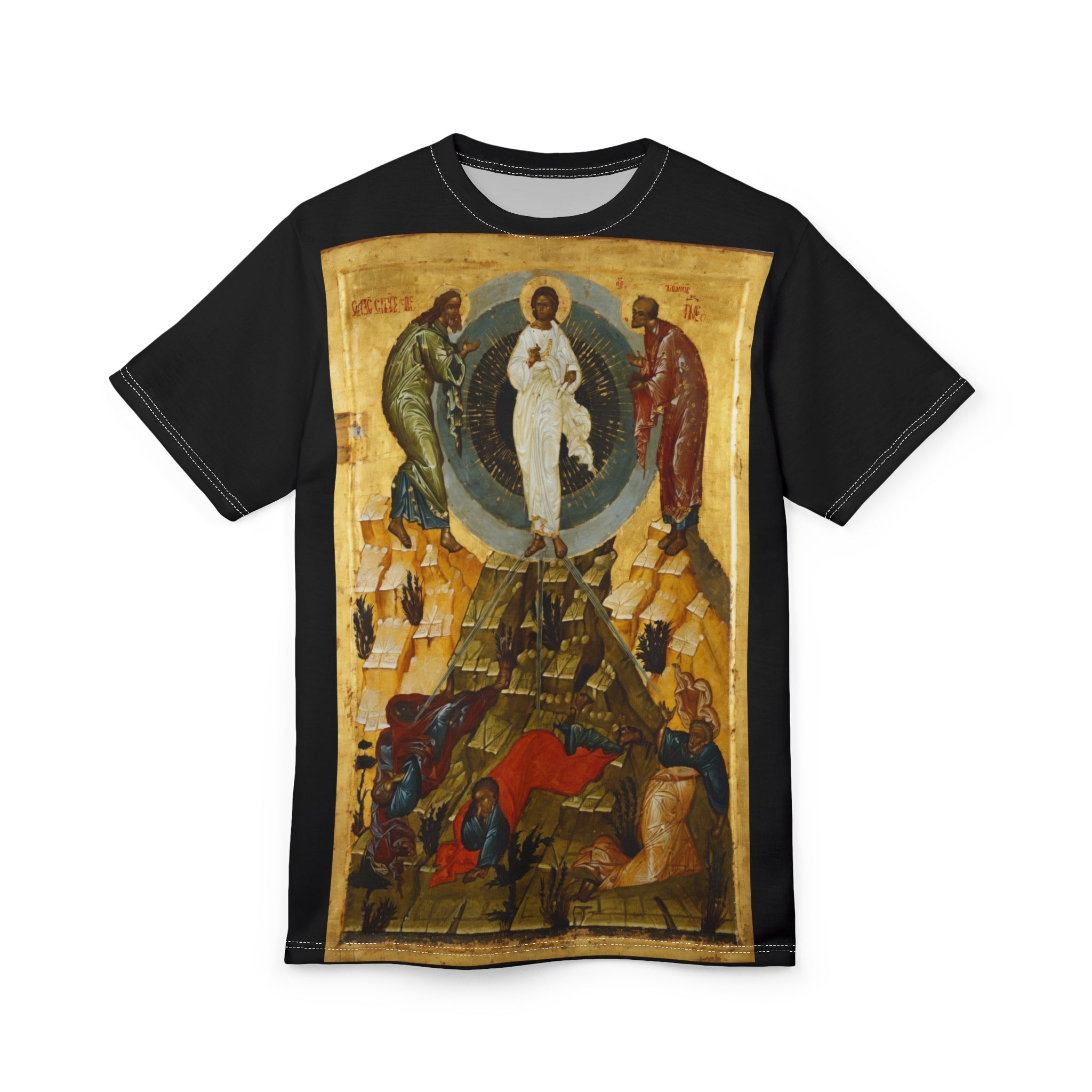 Ascension Icon T‑Shirt — Byzantine Religious Art AOP Tee
