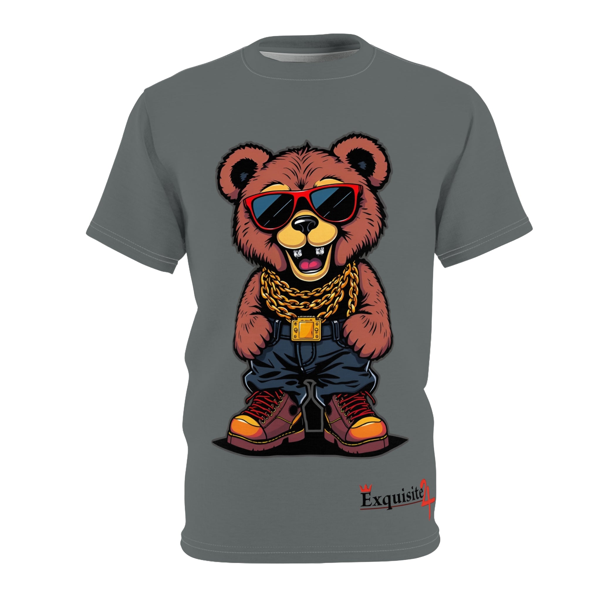 Bear Streetwear Tee — Cool Teddy with Sunglasses & Gold Chains