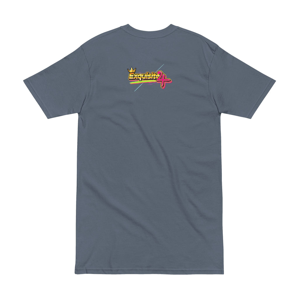 Retro Flamingo Triangle Tee — 'Exquisite 24' 80s Sunset Graphic Shirt