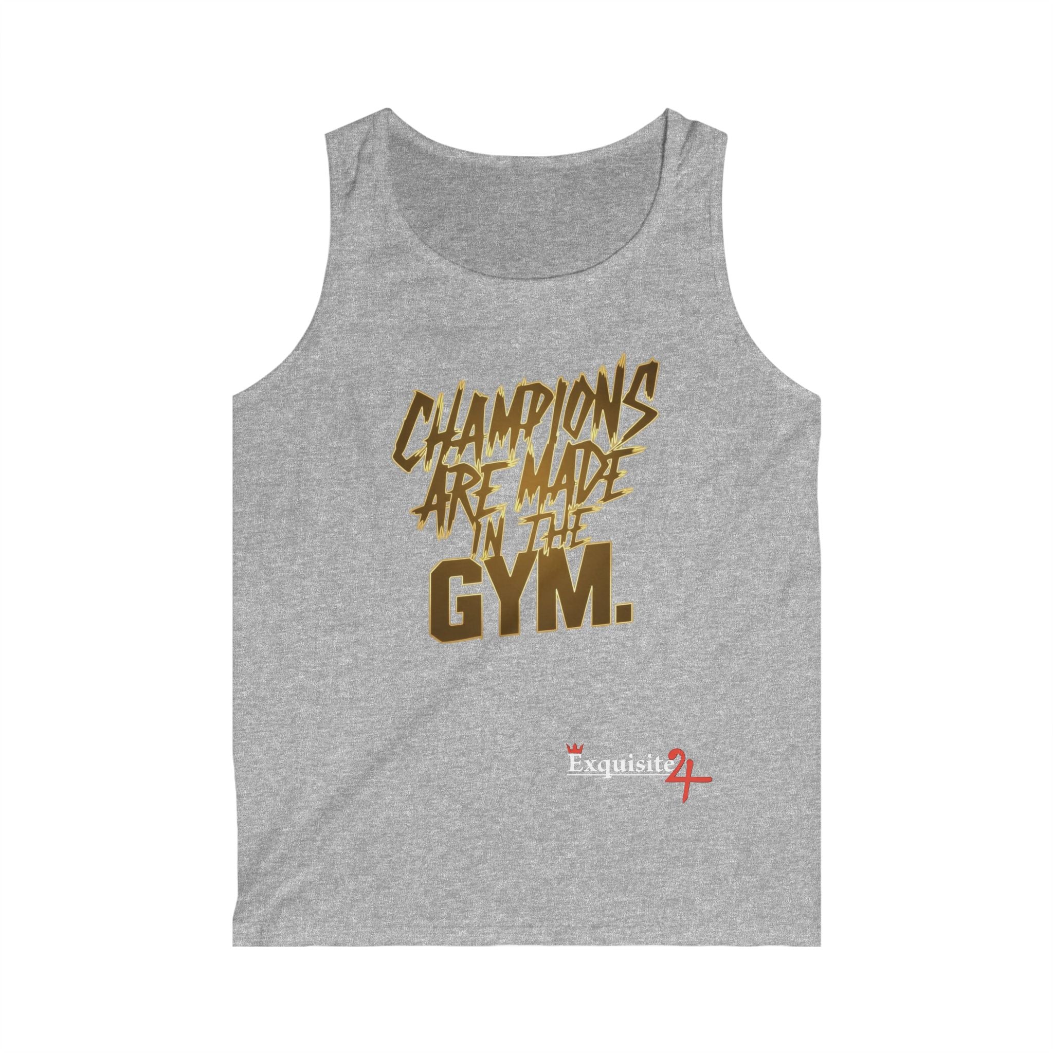 "Champions Are Made in the Gym" Motivational Workout Tank