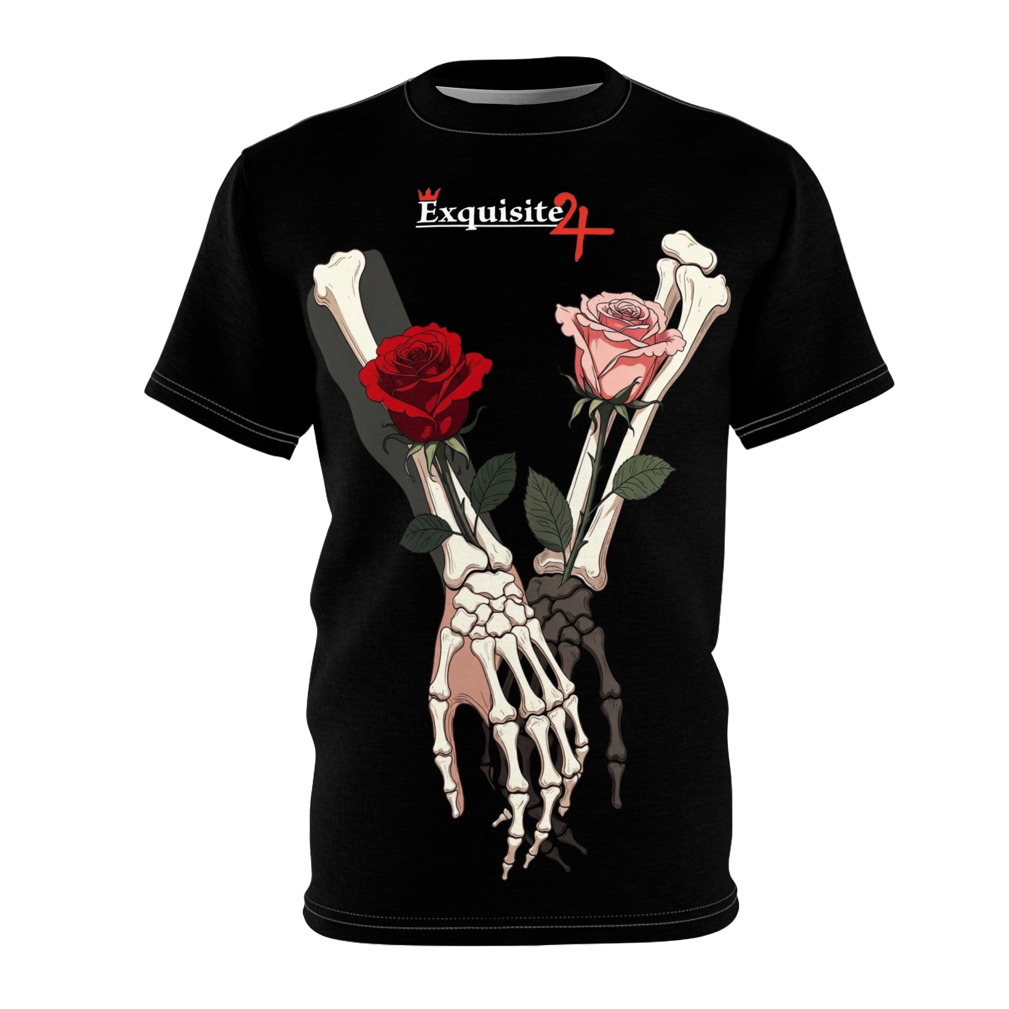 Skeleton Hand Rose T-Shirt — Exquisite 24 Gothic Floral Tee