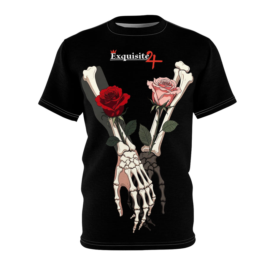 Skeleton Hand Rose T-Shirt — Exquisite 24 Gothic Floral Tee