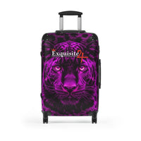 Purple Leopard Suitcase