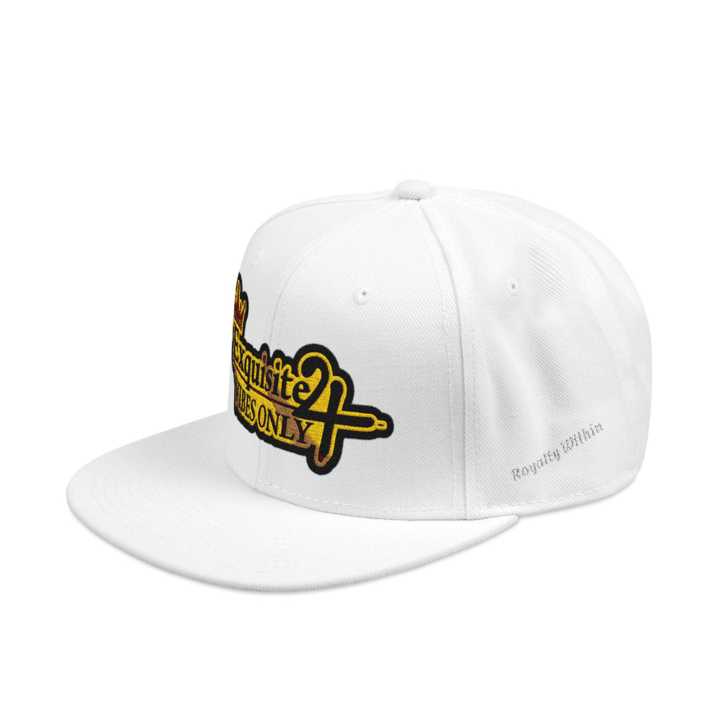 Exquisite 24 VIBES ONLY Embroidered Snapback Hat — Vintage Script Logo Streetwear Cap