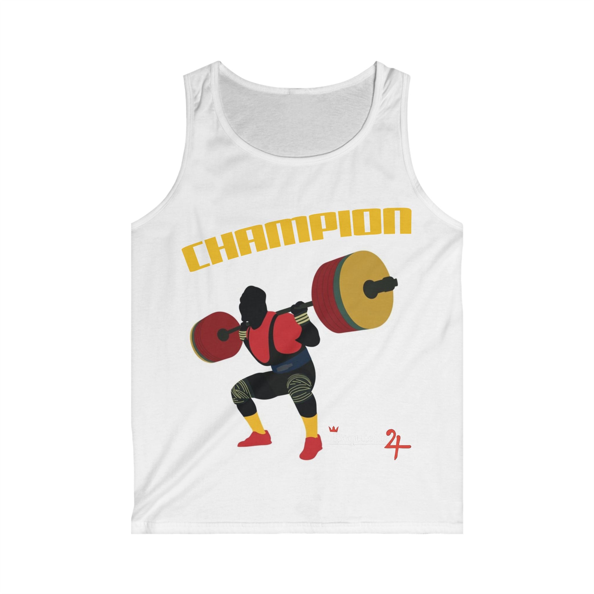 Champion Weightlifter Tank Top — 'Champion' Graphic Fitness Tank for Men