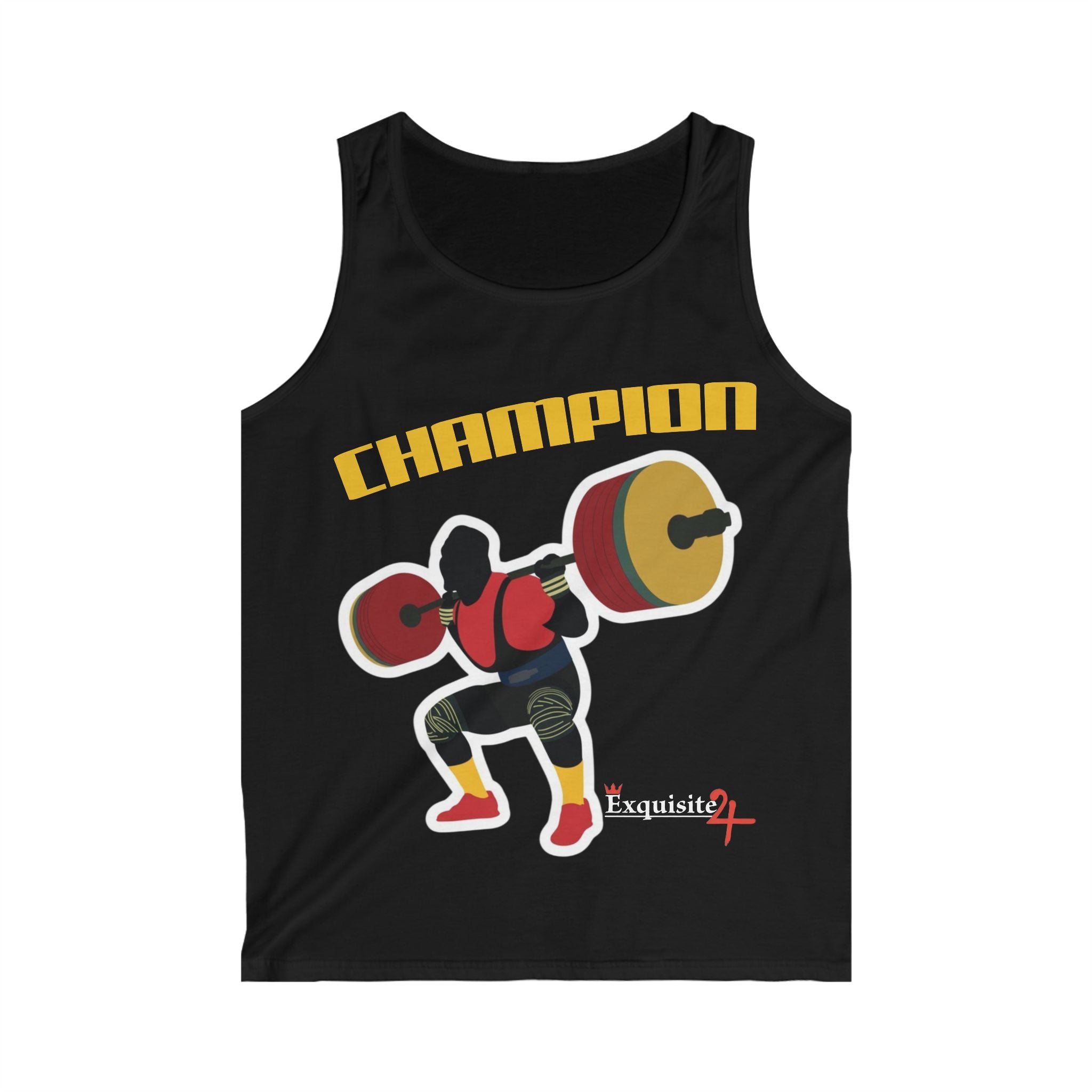 Champion Weightlifter Tank Top — 'Champion' Graphic Fitness Tank for Men