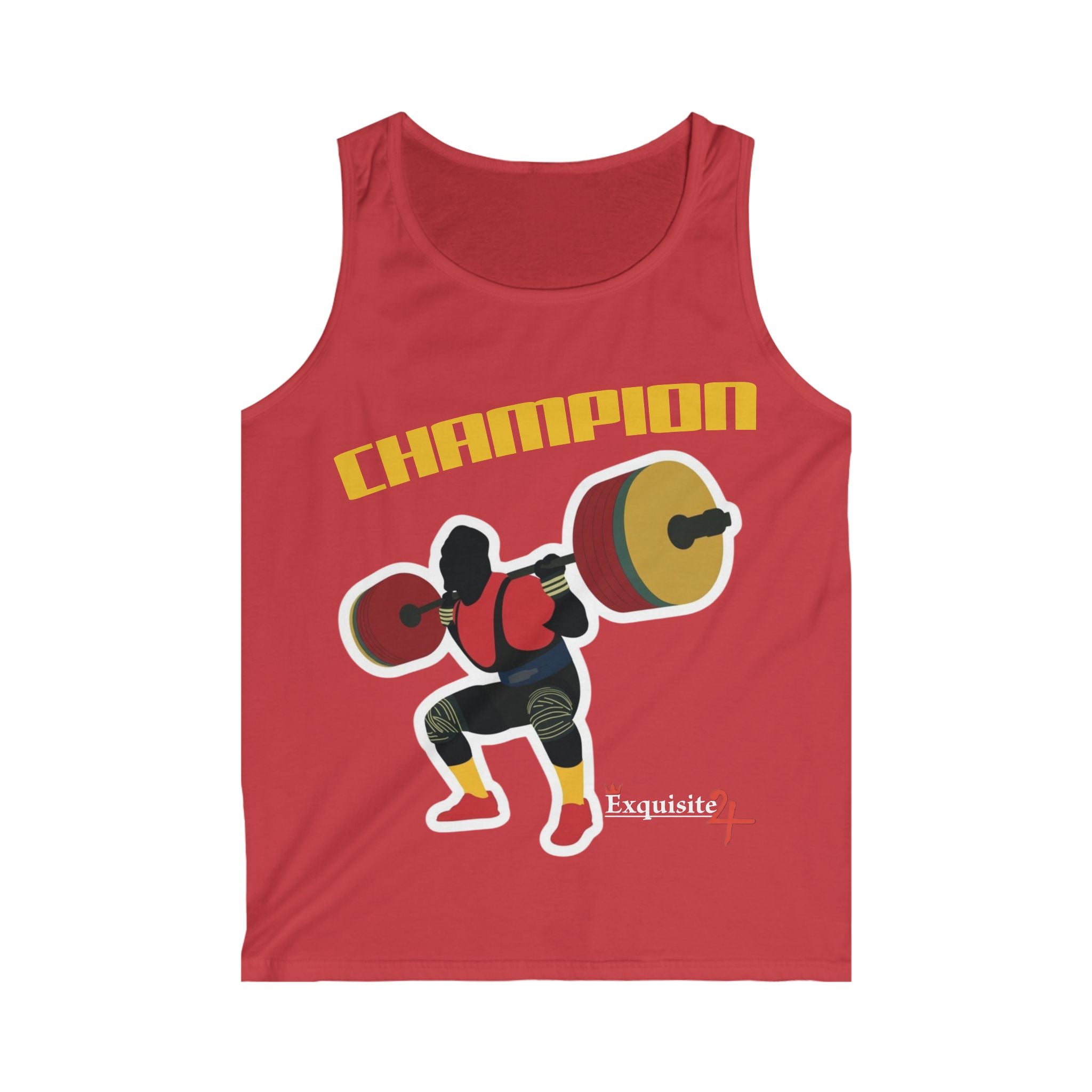 Champion Weightlifter Tank Top — 'Champion' Graphic Fitness Tank for Men