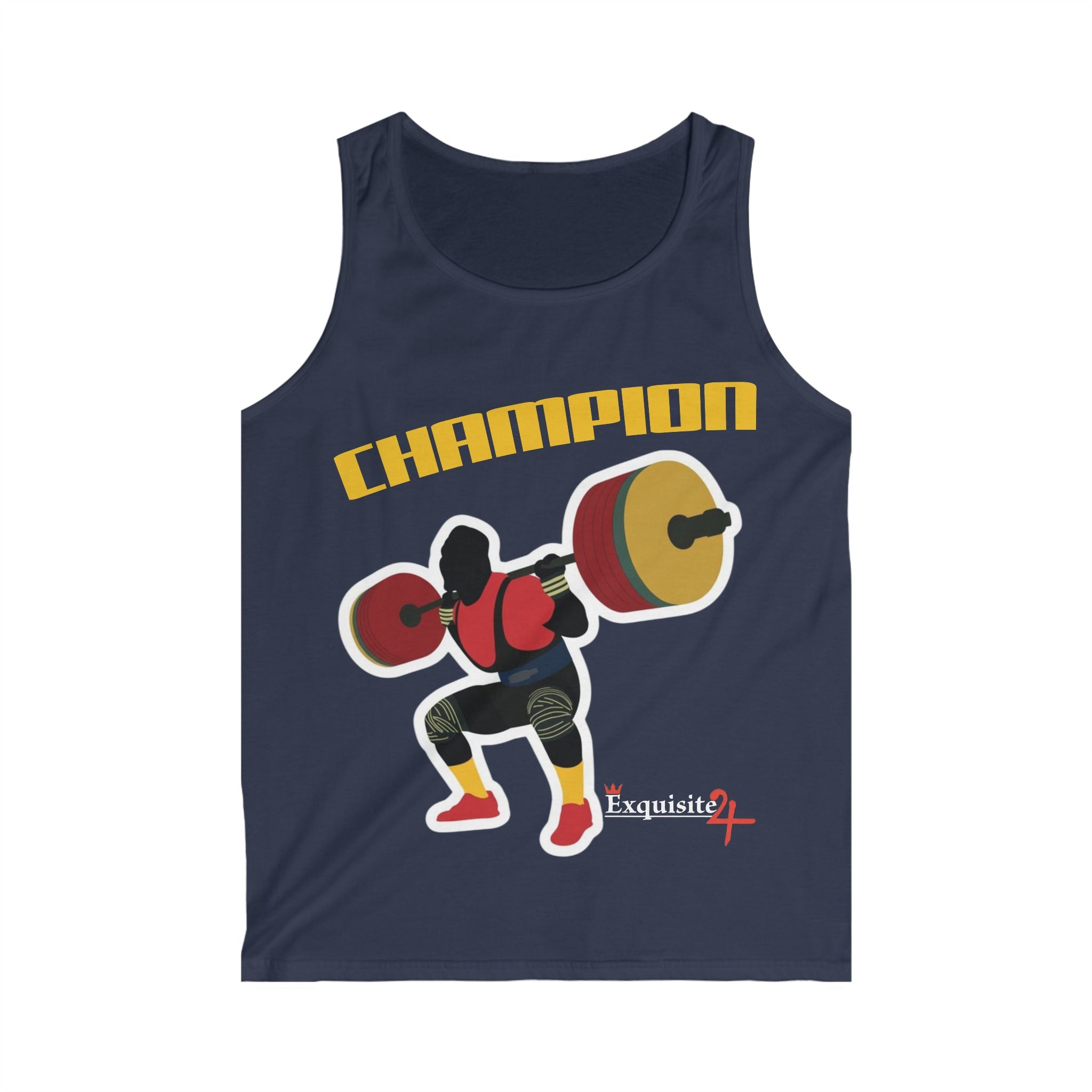 Champion Weightlifter Tank Top — 'Champion' Graphic Fitness Tank for Men