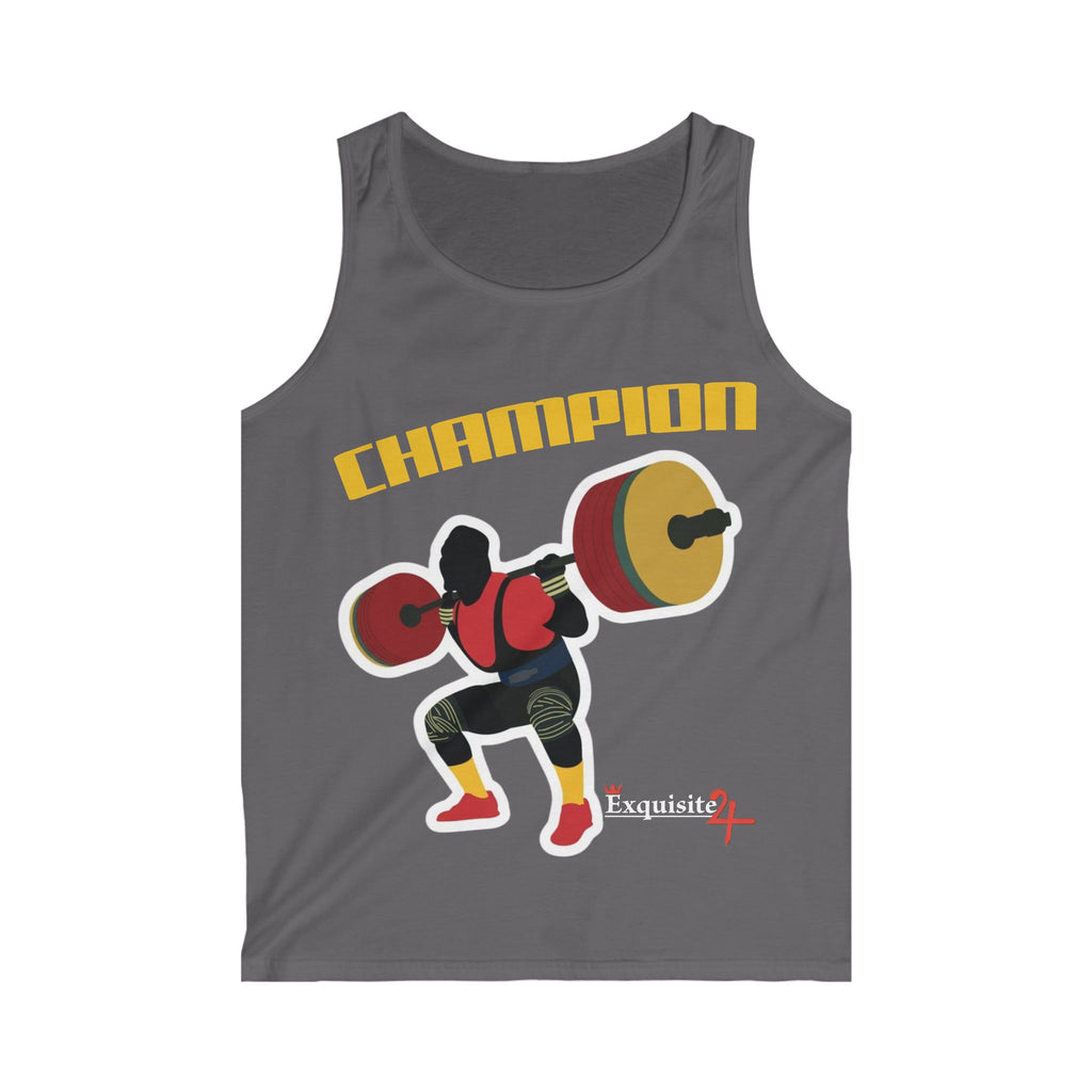 Champion Weightlifter Tank Top — 'Champion' Graphic Fitness Tank for Men