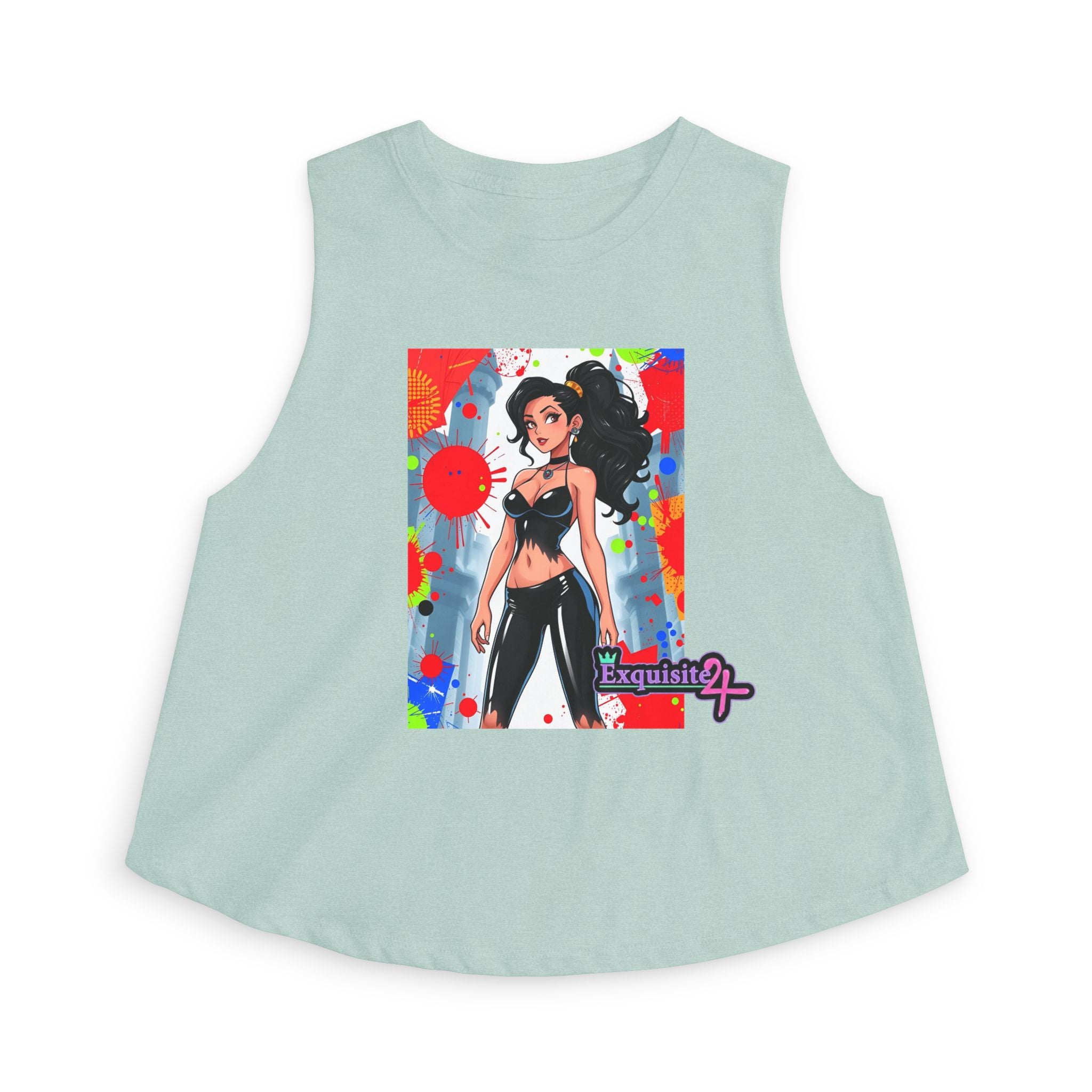 Anime Streetwear Crop Top — Bold Pop Art Girl Graphic
