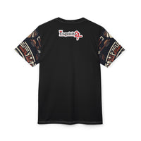 Native Chief Graphic Tee — Tribal Headdress All-Over Print
