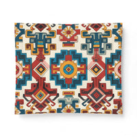 Boho Geometric Cotton Comforter — Southwestern Aztec Pattern Bedspread