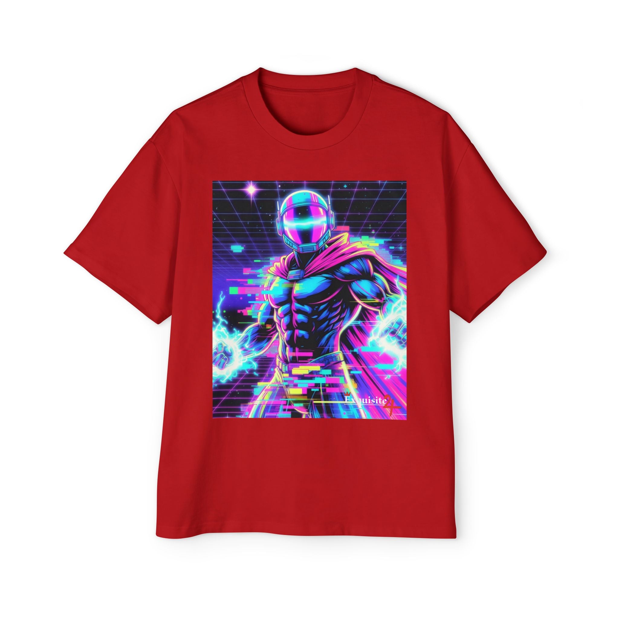 Graphic Tee — Retro Cyberhero Oversized Tee