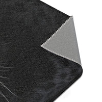 Black Panther Area Rug — Realistic Panther Face Decorative Accent Rug