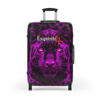 Purple Leopard Suitcase