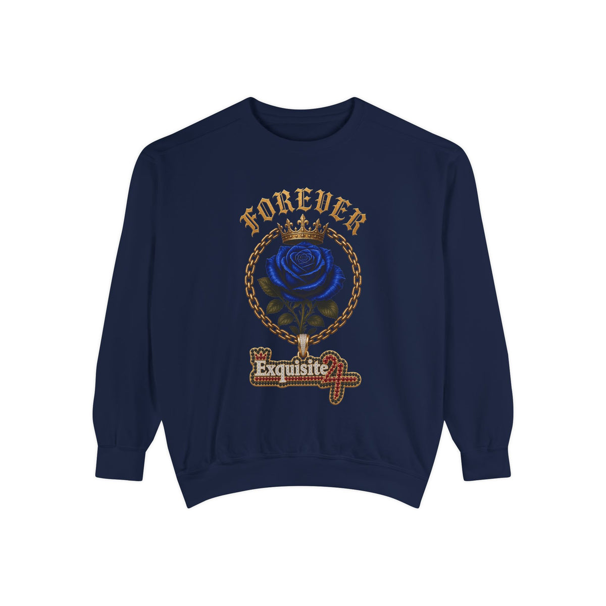 Blue Rose 'Forever Exquisite 24' Women's Graphic Sweatshirt