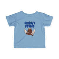 Infant Tee — "Daddy's Prince" Baby T‑Shirt with Crowned Angel Design