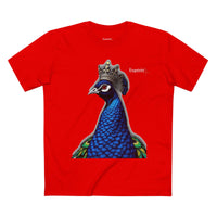 Crowned Blue Peacock Graphic Tee