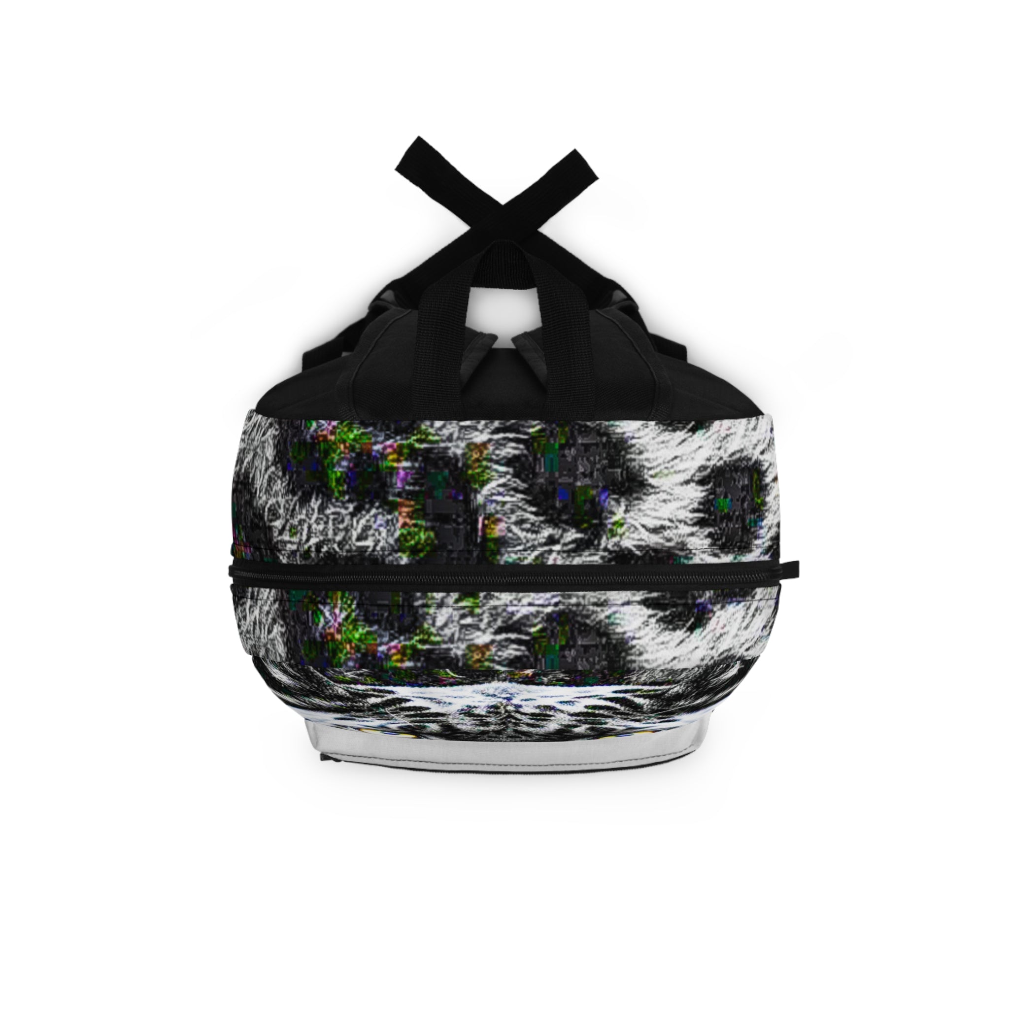 Snow Leopard Print Backpack with 'Exquisite 24' Logo & Personalized Side Name