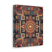 Southwestern Geometric Canvas Art — Tribal Mandala Wall Decor