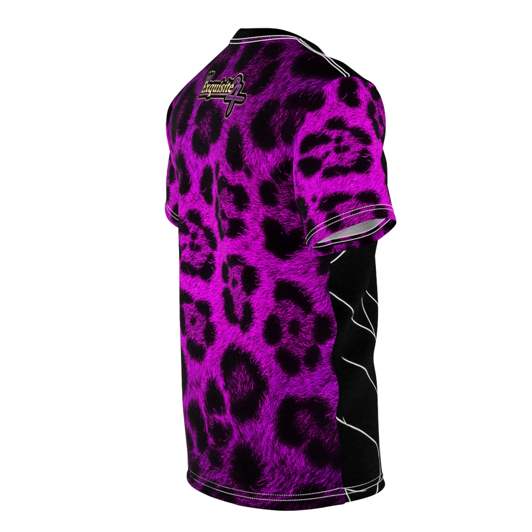Purple Leopard Gold Grillz Graphic Tee