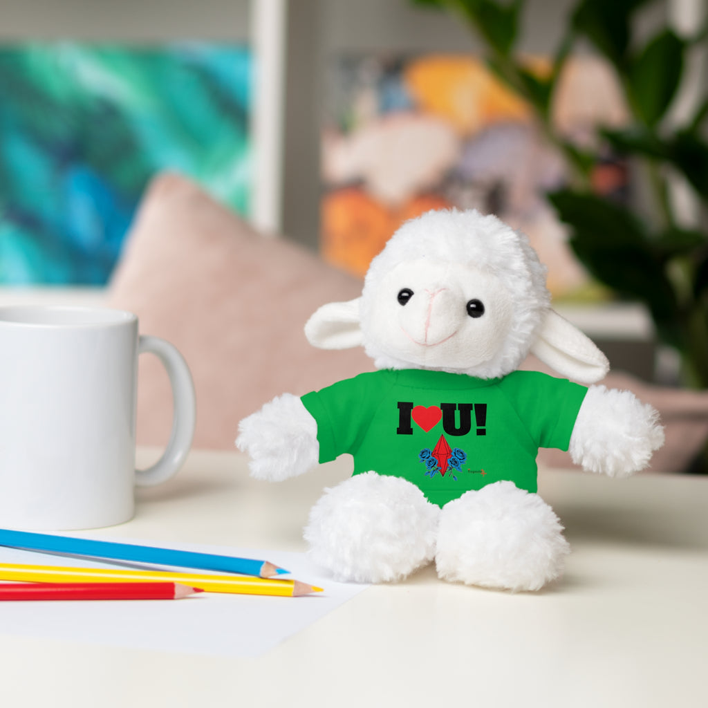 Plush Bear with Branded Tee – Red Diamond and Blue Roses Teddy