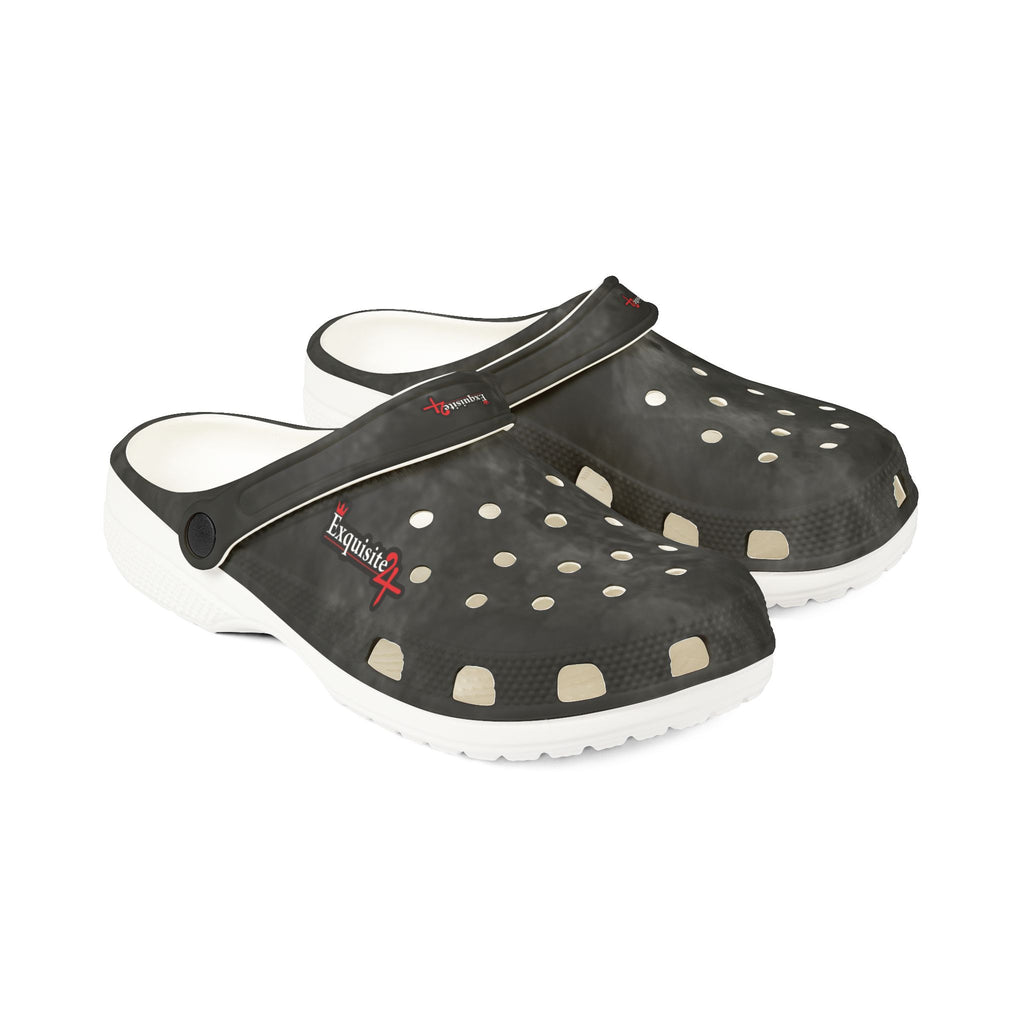 Black Marbled EVA Foam Clogs
