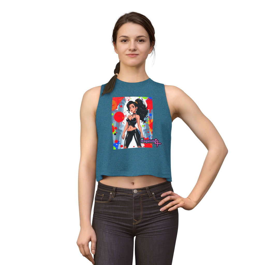 Anime Streetwear Crop Top — Bold Pop Art Girl Graphic