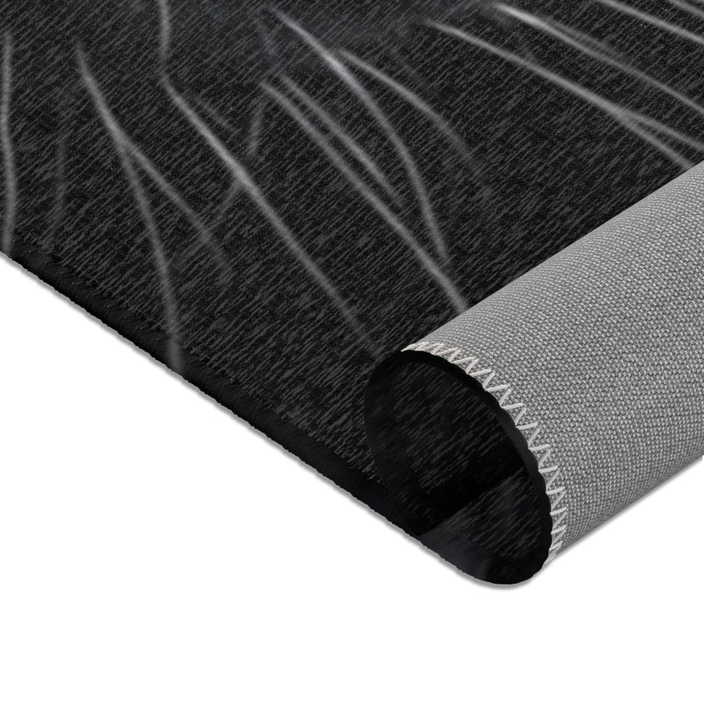 Black Panther Area Rug — Realistic Panther Face Decorative Accent Rug