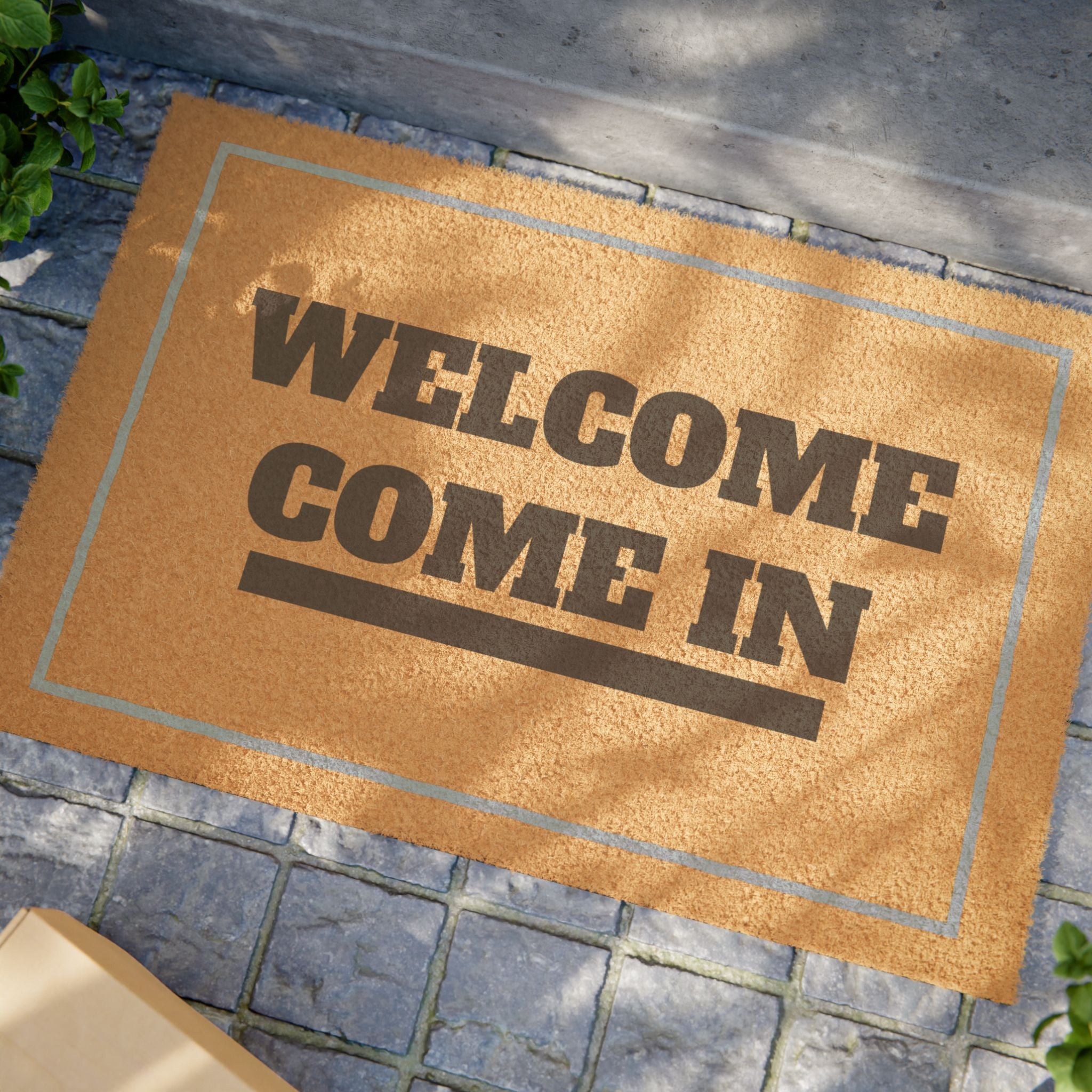 "WELCOME COME IN" Coir Door Mat