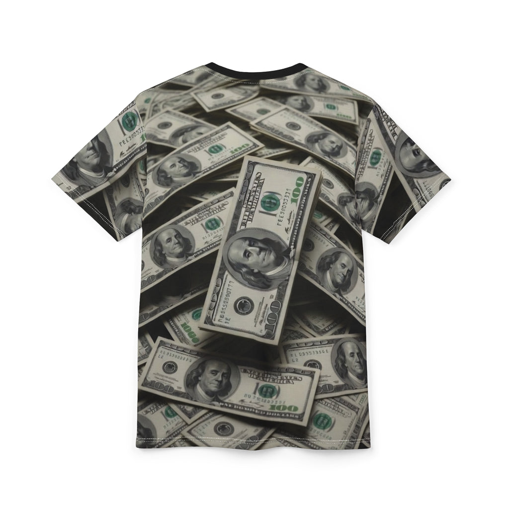 All-Over Money Print Tee — Cash Pattern Graphic Shirt