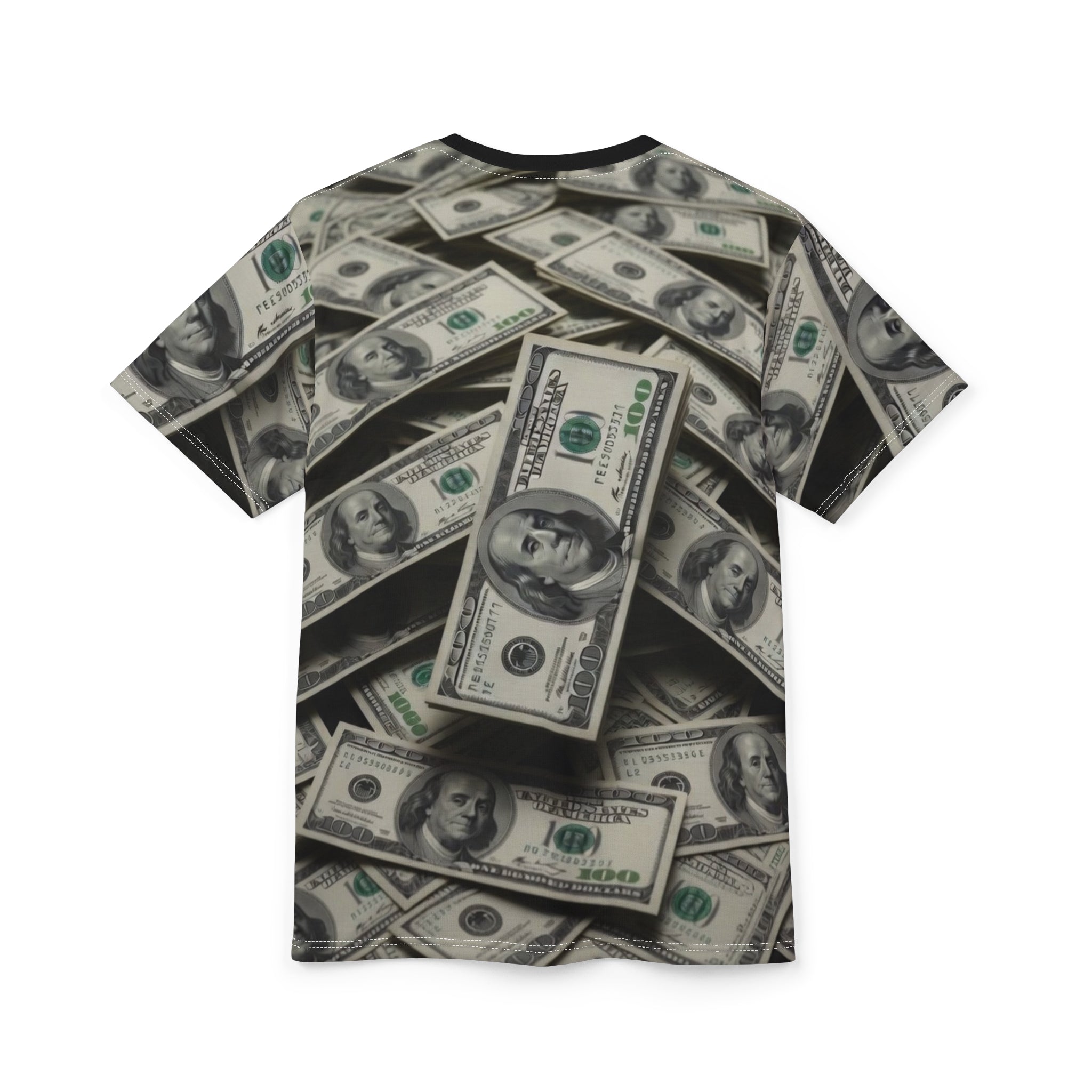 All-Over Money Print Tee — Cash Pattern Graphic Shirt