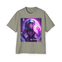 Astronaut Warrior Tee — Neon Space Mage Graphic T-Shirt