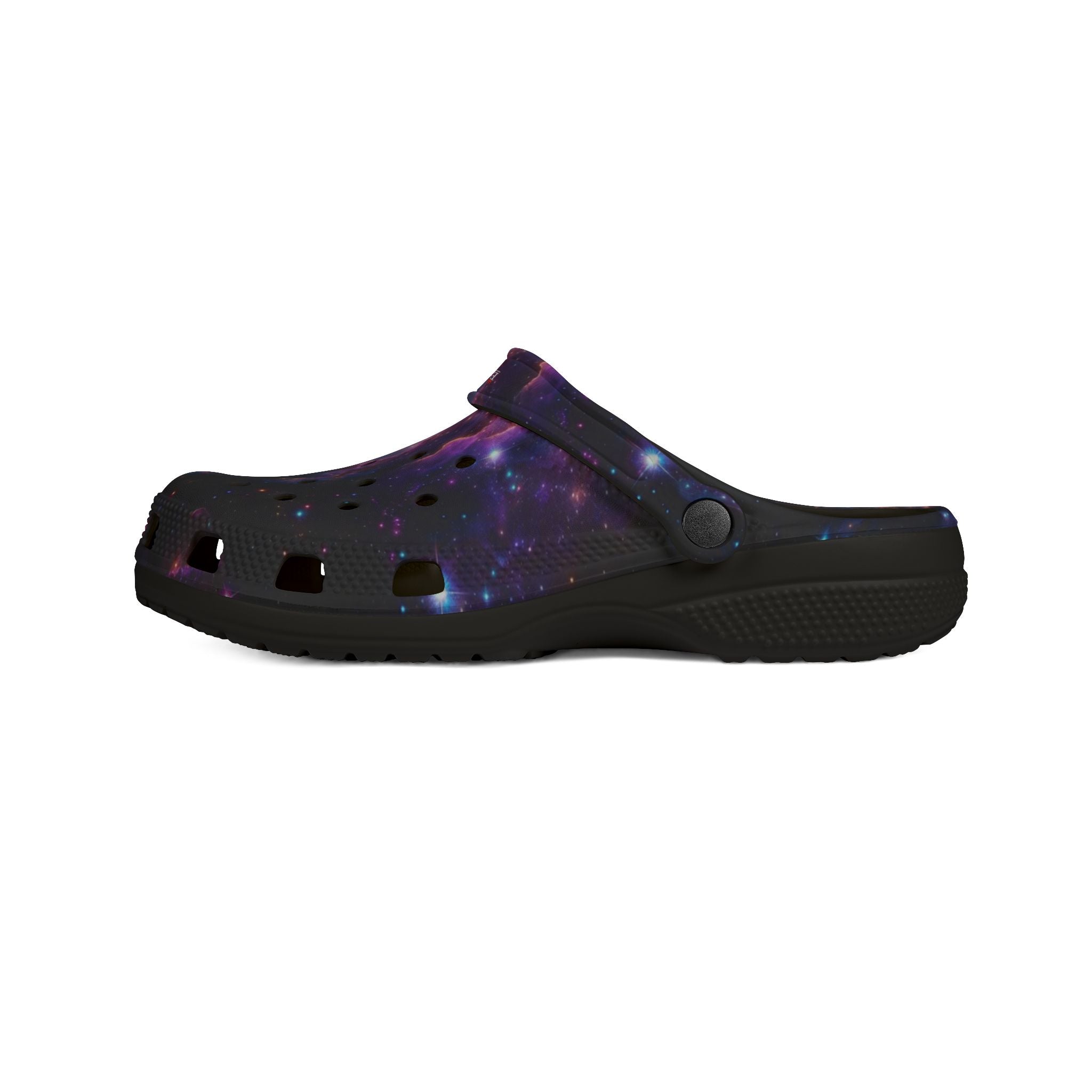 Galaxy Print Clogs — EVA Foam Rubber Slip-On Shoes