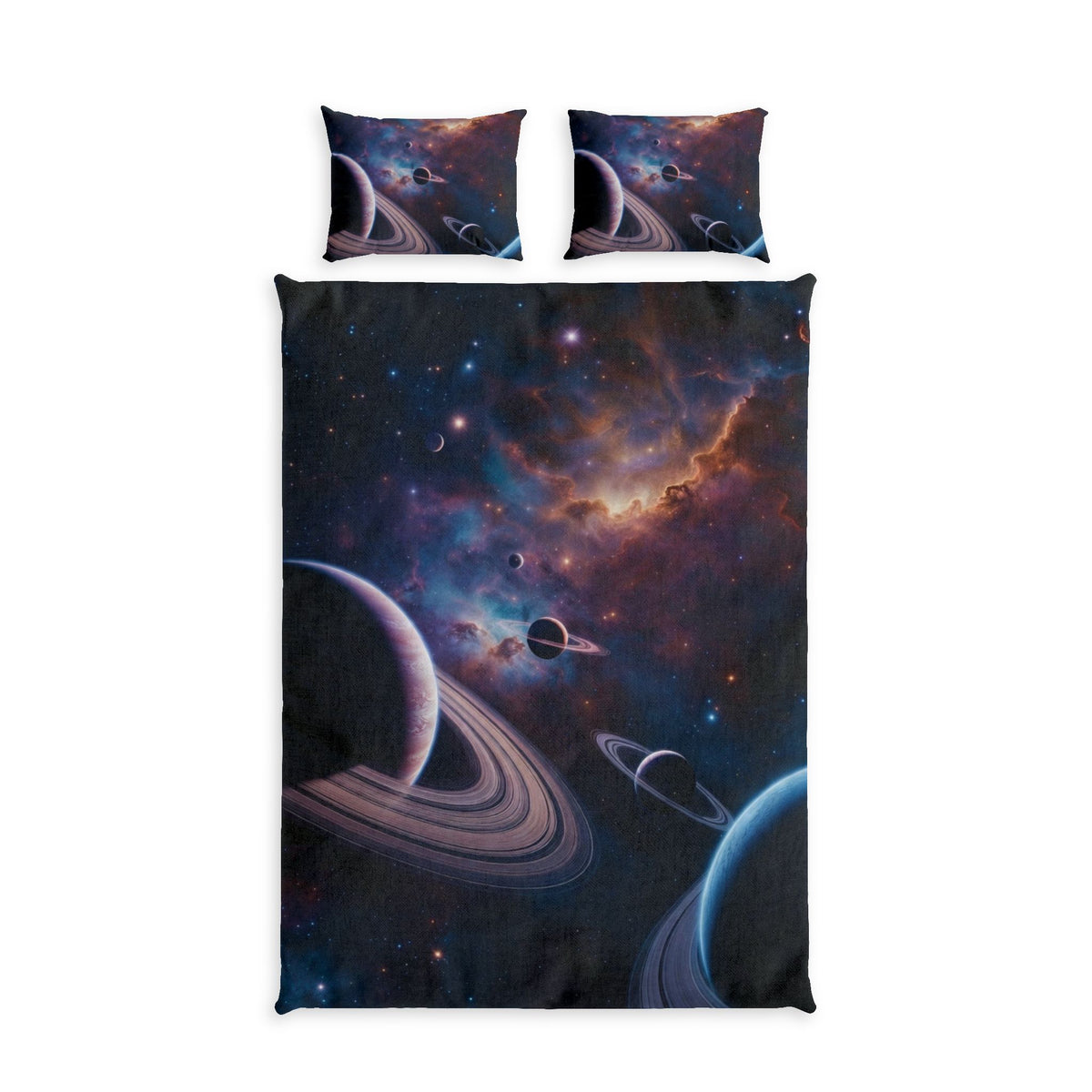 Galaxy Planets Cotton Duvet Cover Set