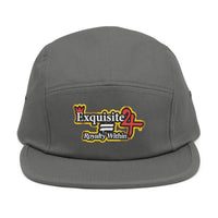 Embroidered 5-Panel Cap — 'Exquisite 24' Logo Streetwear Hat