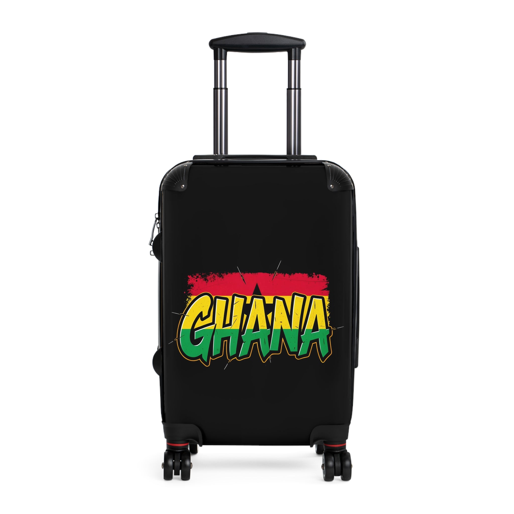 Ghana Flag Carry-On Suitcase – Rasta Colors Travel Luggage