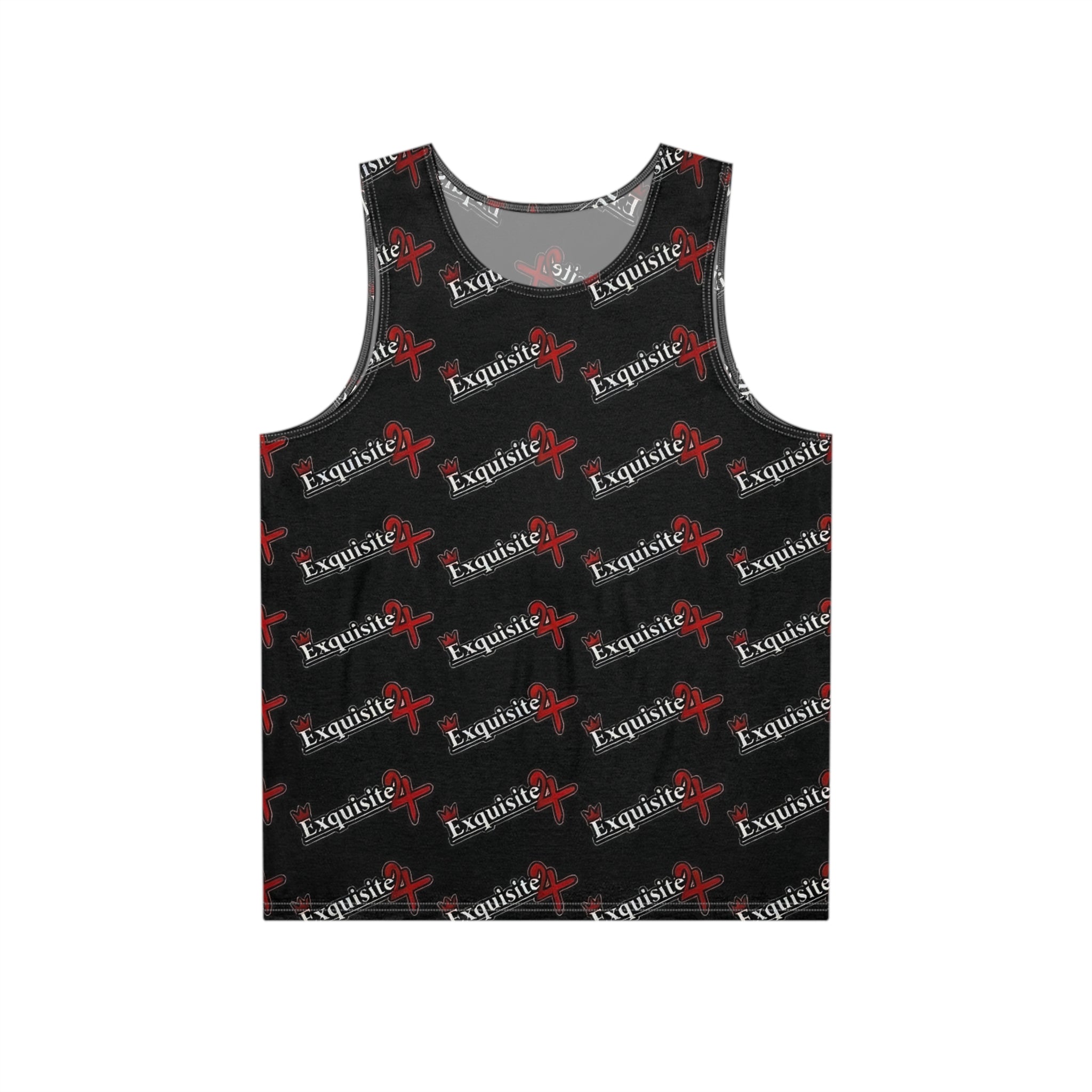 Exquisite 24 Logo Black All-Over Print Tank Top