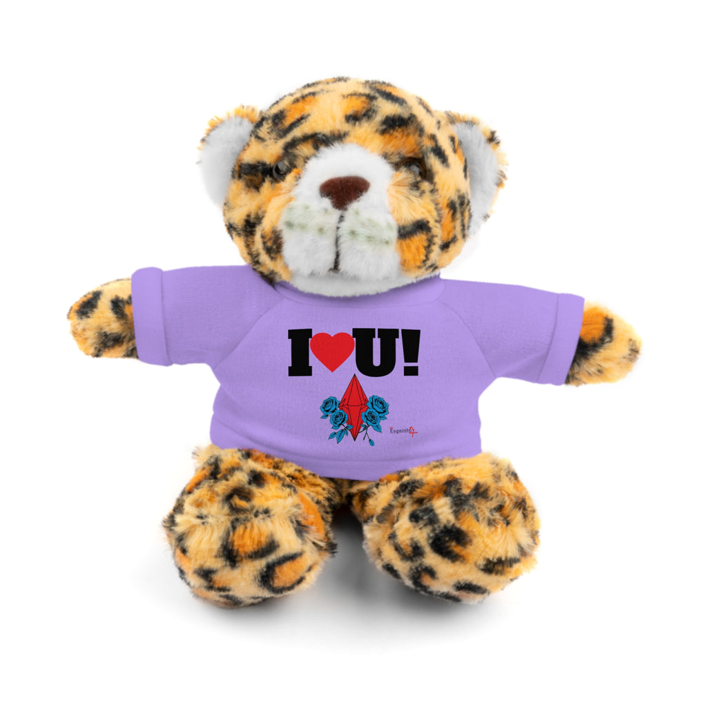 Plush Bear with Branded Tee – Red Diamond and Blue Roses Teddy