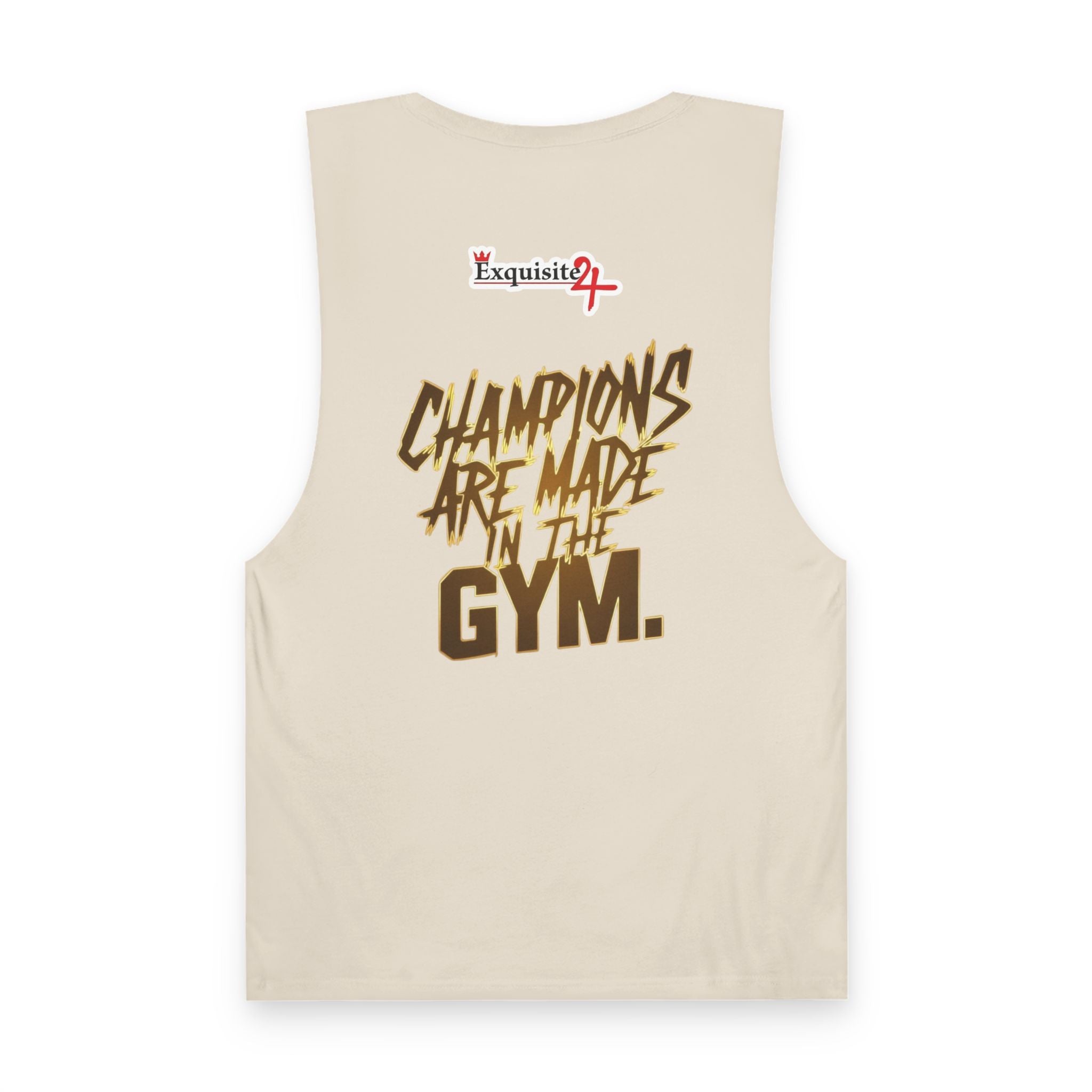 'Champions Are Made in the Gym' Weightlifting Graphic Tank