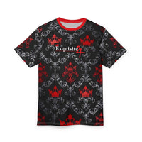 Exquisite 24 Red & Black Damask Tee