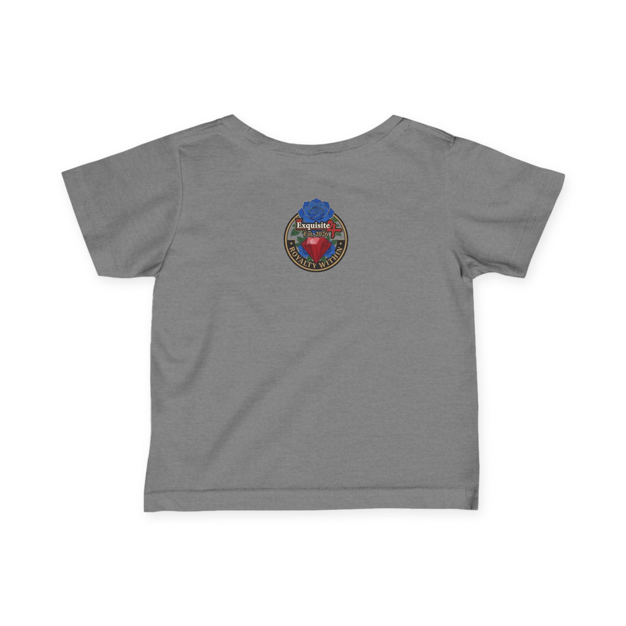Infant Tee — "Daddy's Prince" Baby T‑Shirt with Crowned Angel Design