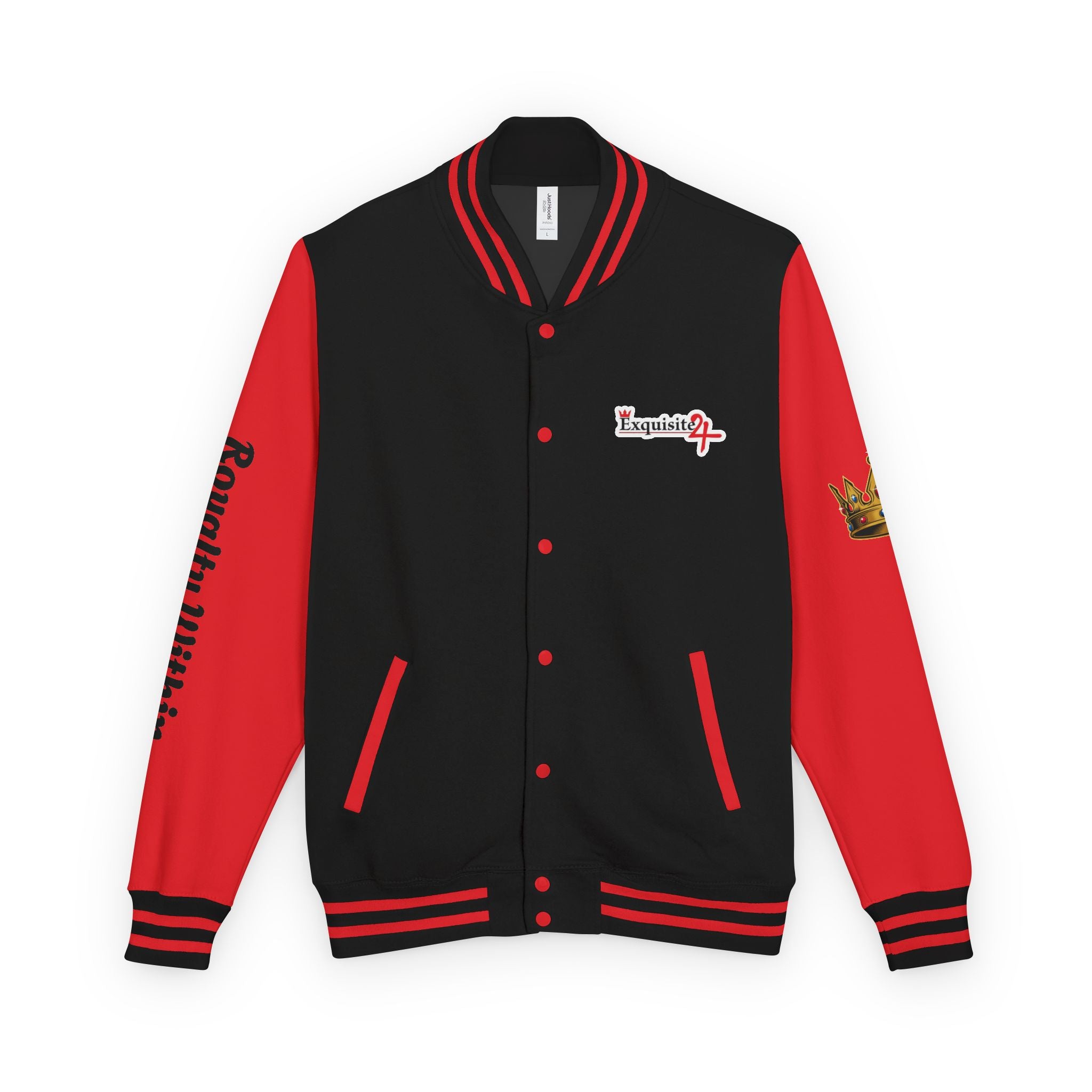 Exquisite 24 Royalty Within Emblem Varsity Jacket