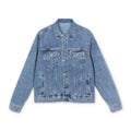 Denim Jacket — Exquisite 24 Logo Back Graphic Men's Jean Jacket