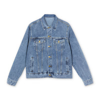 Denim Jacket — Exquisite 24 Logo Back Graphic Men's Jean Jacket